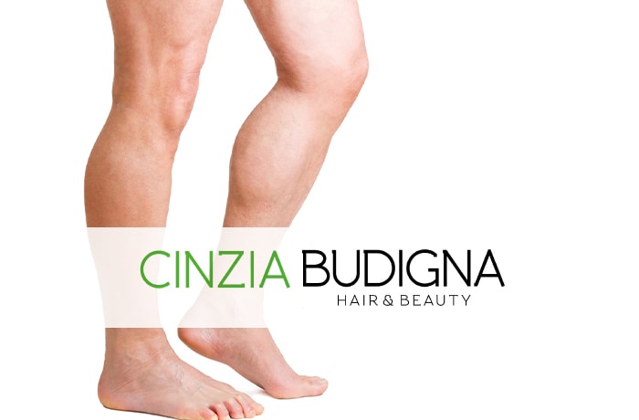 Cinzia Budigna cera brasiliana gambe uomo