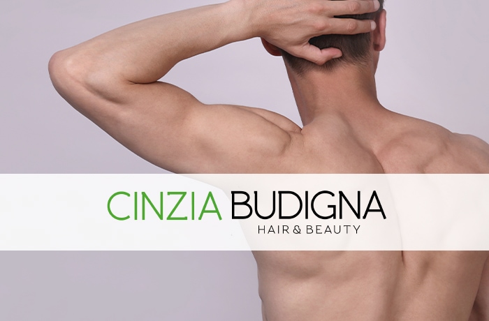 Cinzia Budigna Catania cera spalle uomo